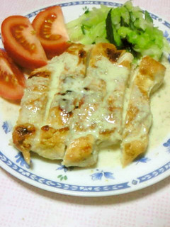 ♪胸肉のステーキ♪ゴママヨソース-レシピのメイン写真