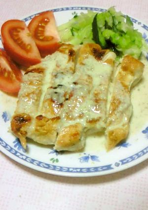 ♪胸肉のステーキ♪ゴママヨソース-レシピのメイン写真
