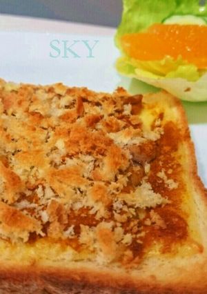 朝トースト*カレーパン仕立ての豚チーズ-レシピのメイン写真