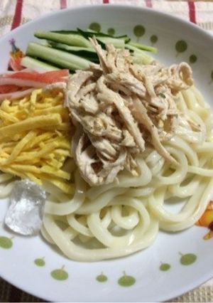 冷やしサラダうどん-レシピのメイン写真