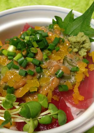 簡単♪ ネバとろ〜マグロ丼-レシピのメイン写真