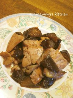 鶏むね肉となすのバルサミコ酢炒め☆-レシピのメイン写真