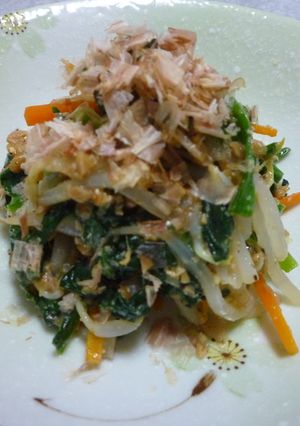 ネバシャキ☆ほうれん草の納豆ゴマ和え-レシピのメイン写真