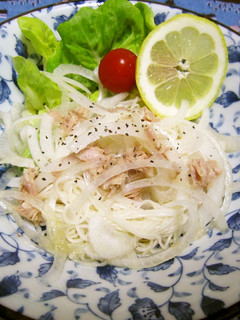 レモンdeさっぱりツナ缶そうめん-レシピのメイン写真