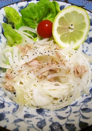 レモンdeさっぱりツナ缶そうめん-レシピのメイン写真