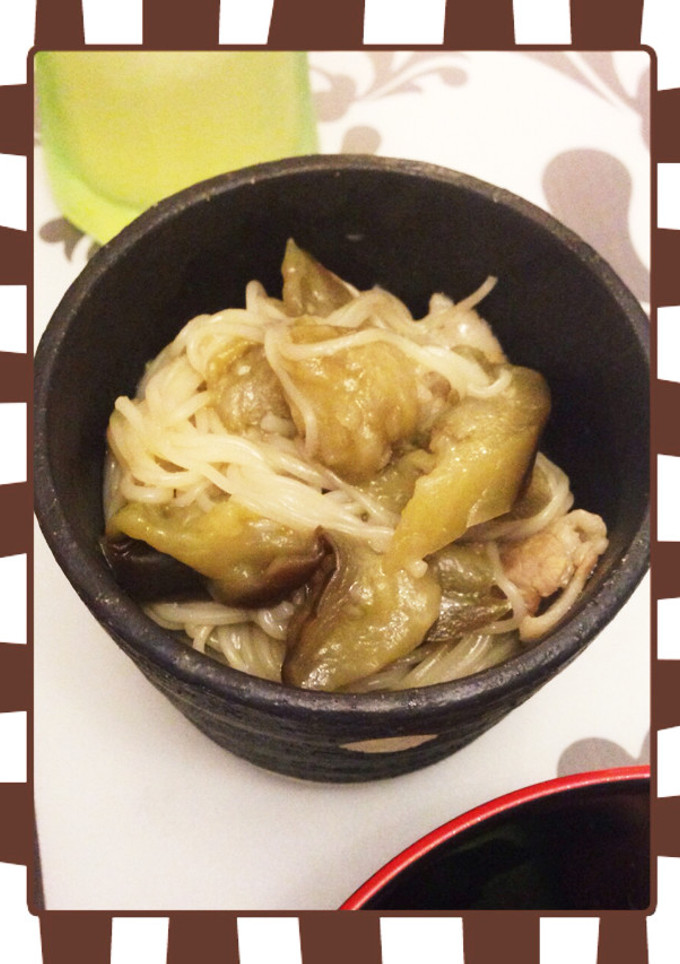 ひとつの鍋で簡単！素麺ナス-レシピのメイン写真