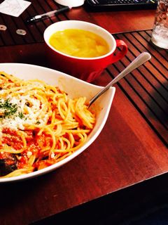 揚げ茄子とゴルゴンゾーラのトマトパスタ-レシピのメイン写真