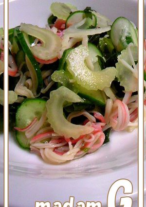 ●セロリ入り酢の物●-レシピのメイン写真
