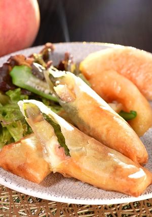 小山田桃のチーズ春巻き【食遺産】-レシピのメイン写真