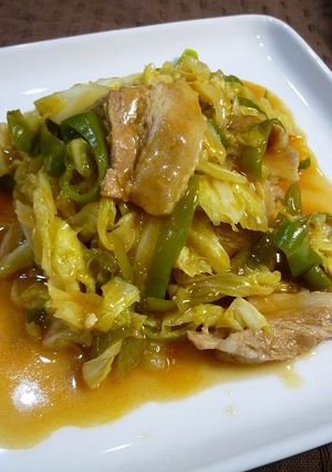 豚キャベツ炒め（トマト酢豚ソース）-レシピのメイン写真