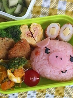 子ブタちゃん キャラ弁☆-レシピのメイン写真