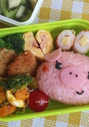 子ブタちゃん キャラ弁☆-レシピのメイン写真