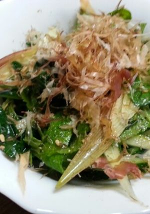 モロヘイヤと香味野菜のポン酢和え-レシピのメイン写真