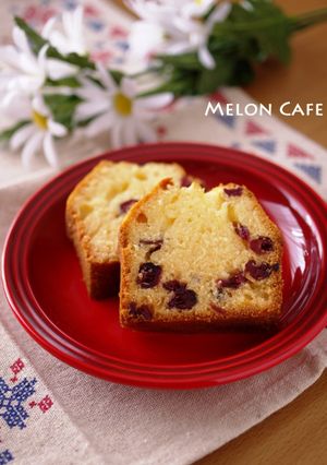 クランベリーの蜂蜜パウンド☆簡単ケーキ-レシピのメイン写真