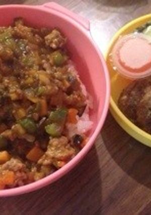 安くて早くて簡単！ドライカレー弁当-レシピのメイン写真