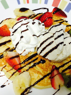 フルーツ ホットケーキ-レシピのメイン写真