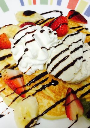 フルーツ ホットケーキ-レシピのメイン写真