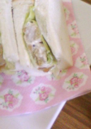 レタスサンド（唐揚げ入り）-レシピのメイン写真