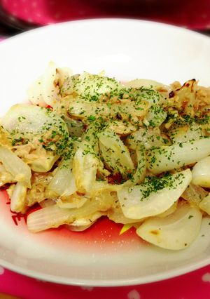 玉ねぎとツナの炒め物チーズのせ-レシピのメイン写真