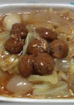 ミートボールを使った酢豚風煮-レシピのメイン写真