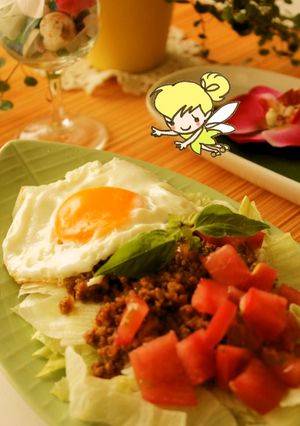 カフェご飯〜ロコモコ風そぼろ飯〜-レシピのメイン写真