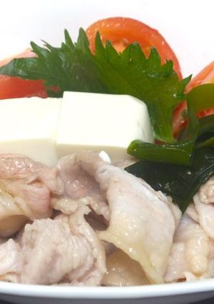 豆腐と豚肉のつるりん冷しゃぶ-レシピのメイン写真