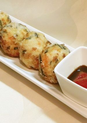 鶏胸肉のじゃが団子揚げ-レシピのメイン写真