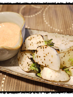 ボリボリ進む!焼きかぶのたらこディップ!-レシピのメイン写真