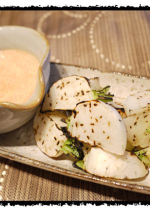 ボリボリ進む！焼きかぶのたらこディップ！-レシピのメイン写真