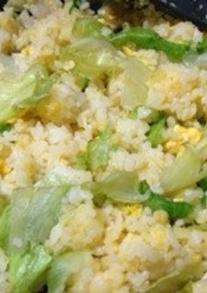 男の簡単レタスチャーハン-レシピのメイン写真