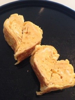 ハート型厚焼きたまご♥︎-レシピのメイン写真