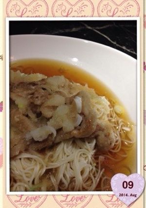豚タツタおろしそうめん-レシピのメイン写真