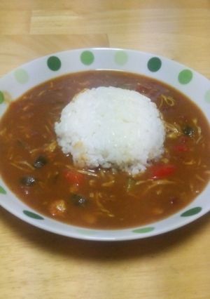 ☆レトルトカレーの美味い盛り付け☆-レシピのメイン写真