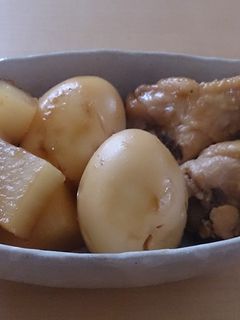 鳥手羽元と卵の甘酢煮~柚子風味~-レシピのメイン写真
