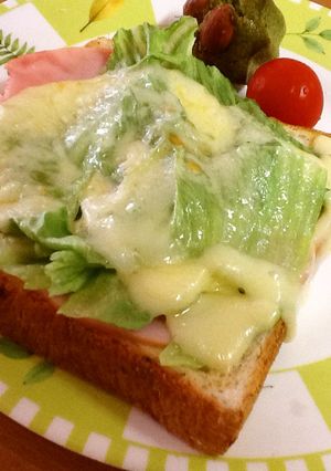 ＊レタスたっぷり‼︎ハムチーズトースト＊-レシピのメイン写真