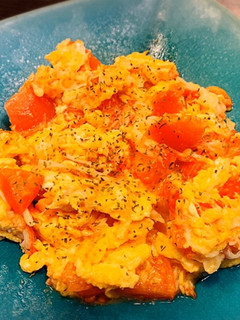 簡単♪トマトとカニカマのたまご炒め-レシピのメイン写真