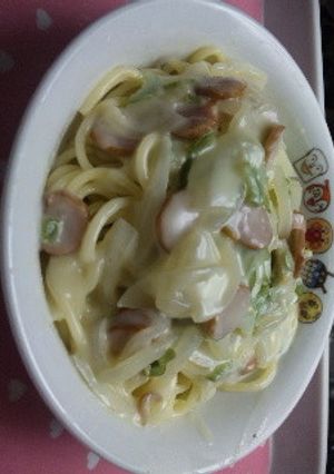 家にあるもので簡単クリームパスタ-レシピのメイン写真