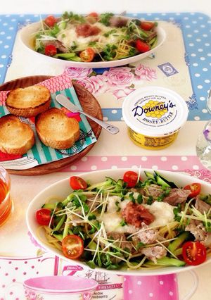ランチにピッタリ！豚しゃぶ和風パスタ☆-レシピのメイン写真