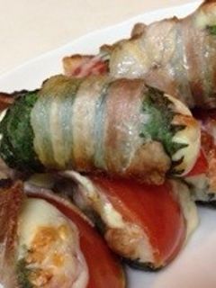 *大葉とチーズのトマト豚巻き*-レシピのメイン写真