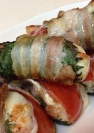 ＊大葉とチーズのトマト豚巻き＊-レシピのメイン写真