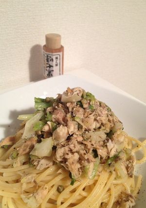 缶詰めで簡単！サバとキャベツのパスタ-レシピのメイン写真