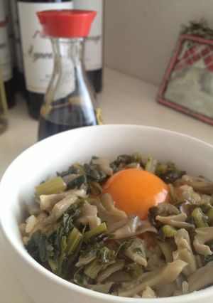 白いご飯に!小松菜と舞茸のあえもの-レシピのメイン写真