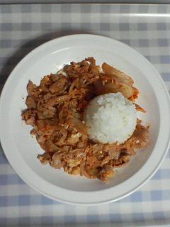 豚キムチ丼-レシピのメイン写真