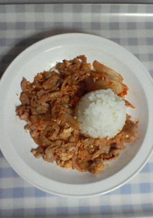豚キムチ丼-レシピのメイン写真
