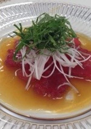 マグロの和風カルパッチョ-レシピのメイン写真
