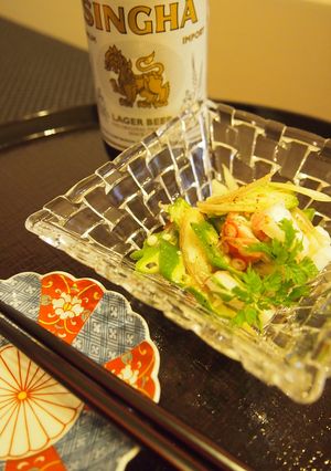 オクラとみょうがの胡麻ナンプラー和え-レシピのメイン写真