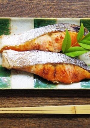 焼き魚＋オリーヴオイル＆粉しょうゆ-レシピのメイン写真
