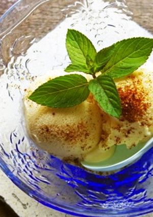 バニラアイスに粉しょうゆ-レシピのメイン写真