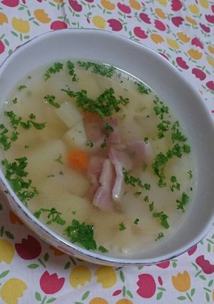 パスタと野菜のコンソメスープ~しょうゆ味-レシピのメイン写真