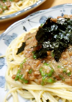 簡単☆和風ネバネバパスタ-レシピのメイン写真